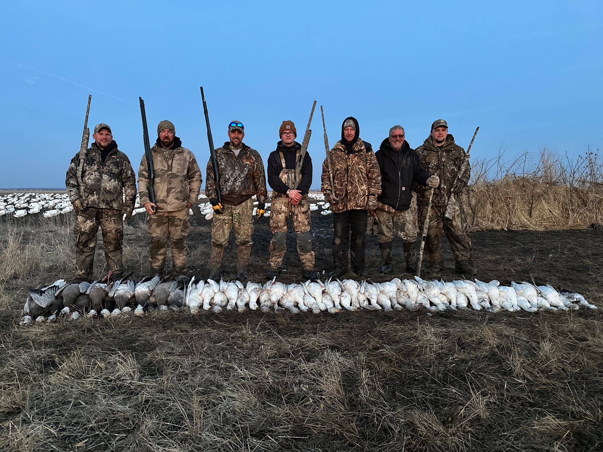 Spring Snow Goose Hunt 02-25-2023 Field 2 Central Missouri