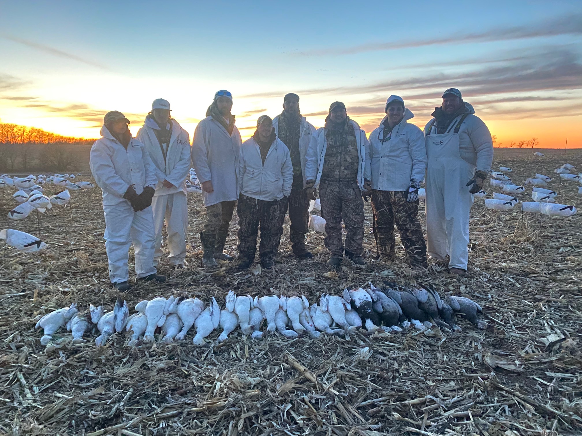 Spring Snow Goose Hunt 02-25-2023 Field 1 Northwest Missouri