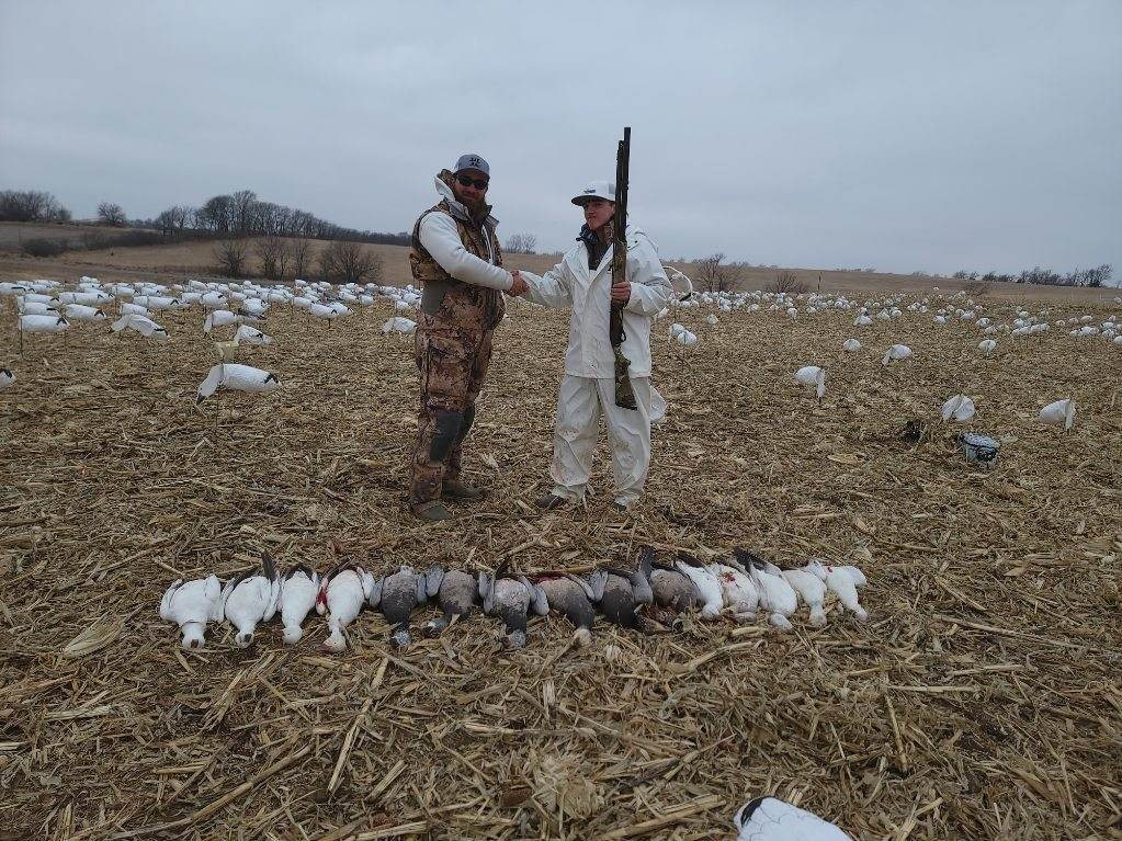 Spring Snow Goose Hunt 02-26-2023 Field 2 Northwest Missouri